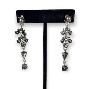 Swarovski Crystal Smoky Elegance Dangle Earrings